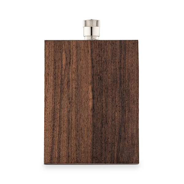 Personalized Rustic Wood Flask